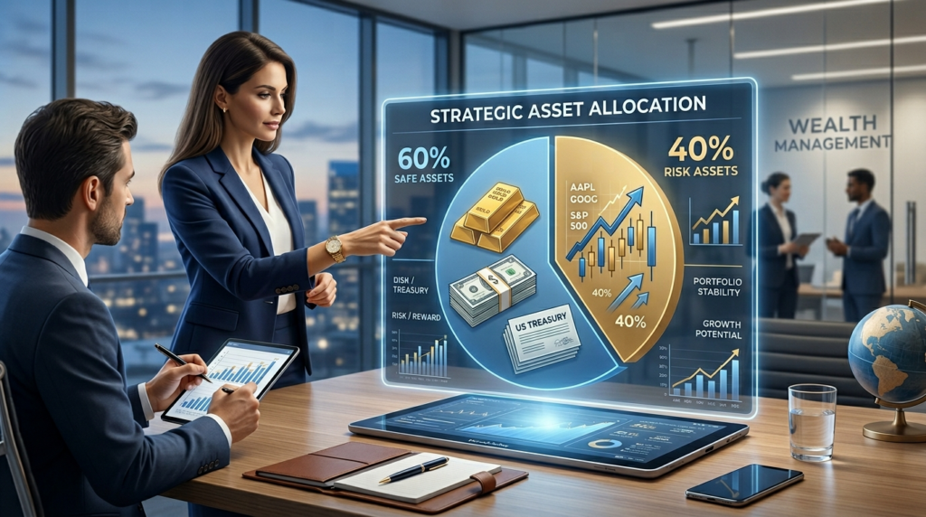 미국 채권과 금 중심 안전자산 포트폴리오 60% 배분 120억대 연속 사업가 제안