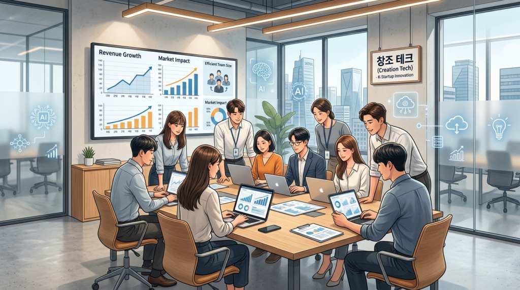 12년 만의 역행 영상 기업 평균 채용 인원 8.97명으로 감소 반면 수익은 20% 상승세