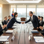 20년 만의 역사적 만남 노사 대립 중단 요청 · 한국노총과 영상산업 수장 회동 비상시국 협력 촉구