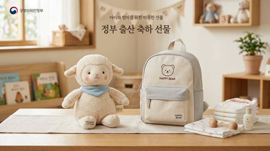 출생 신고 시 받는 선물 애착 인형과 백팩 중 선택 가능