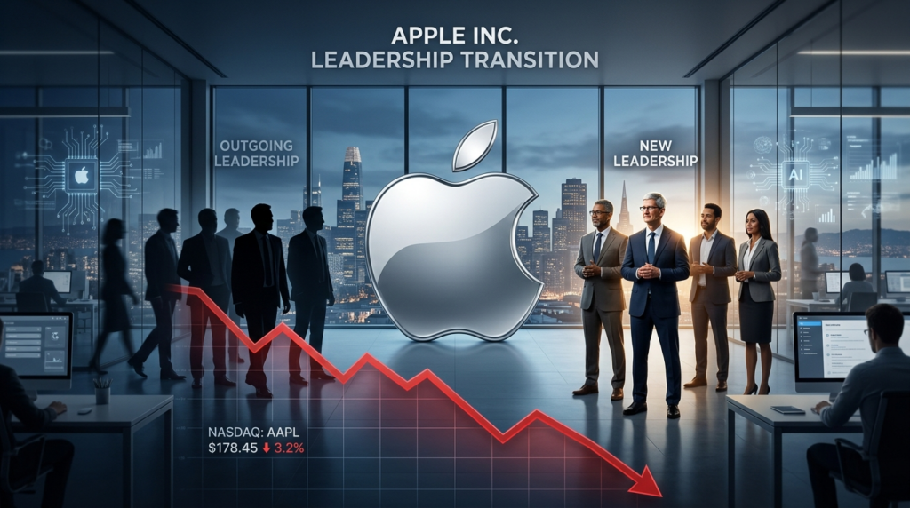 애플 경영진 변화기, '팀 쿡 이후' 전략에 시선 집중 …증시 부진
