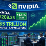 엔비디아 주가 급등 시가총액 5조 달러 회복 반년 만의 쾌거