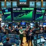 인텔 주가 폭등과 금리 하락 전망, 미국-이란 협상 기대감이 겹쳐 뉴욕 증권시장 역대 최고가 경신