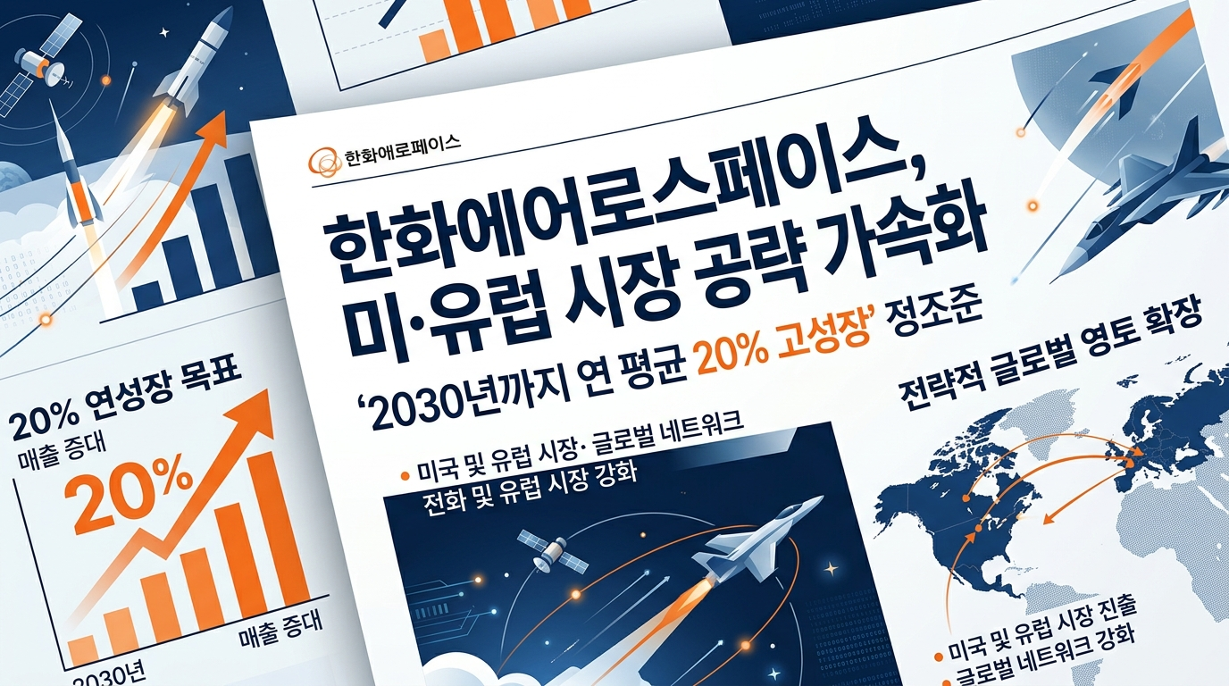 항공우주 기업의 글로벌 진출 가속화 2030년까지 매년 20% 성장 목표 미국과 유럽 시장 공략에 박차