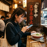 환불 불가 일본 국수집에서 식사 중 휴대폰 사용 금지 논쟁 일파만파