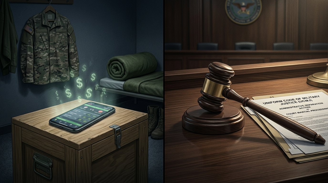 군 복무 중 4억원 규모 불법 도박으로 벌금 700만원 선고받은 현역 군인