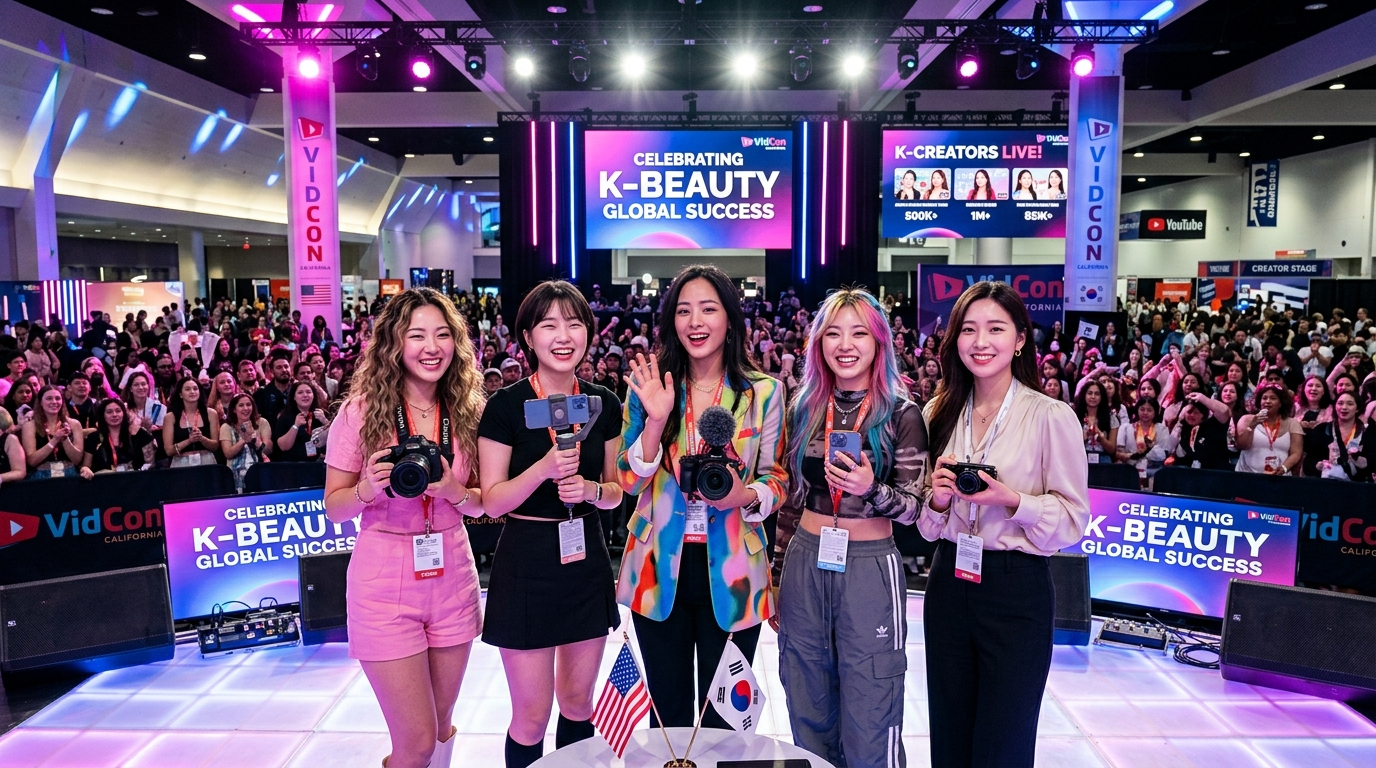 K뷰티 크리에이터 5인, 비드콘 2026 VIP 무대 최초 진출
