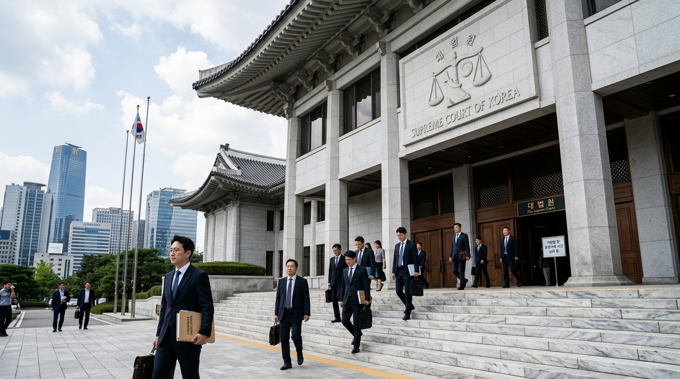 최고법원, 대기업 총수 가족의 특혜 거래 의혹 관련 금융그룹 계열회사 혐의 없음 판결 최종 확립